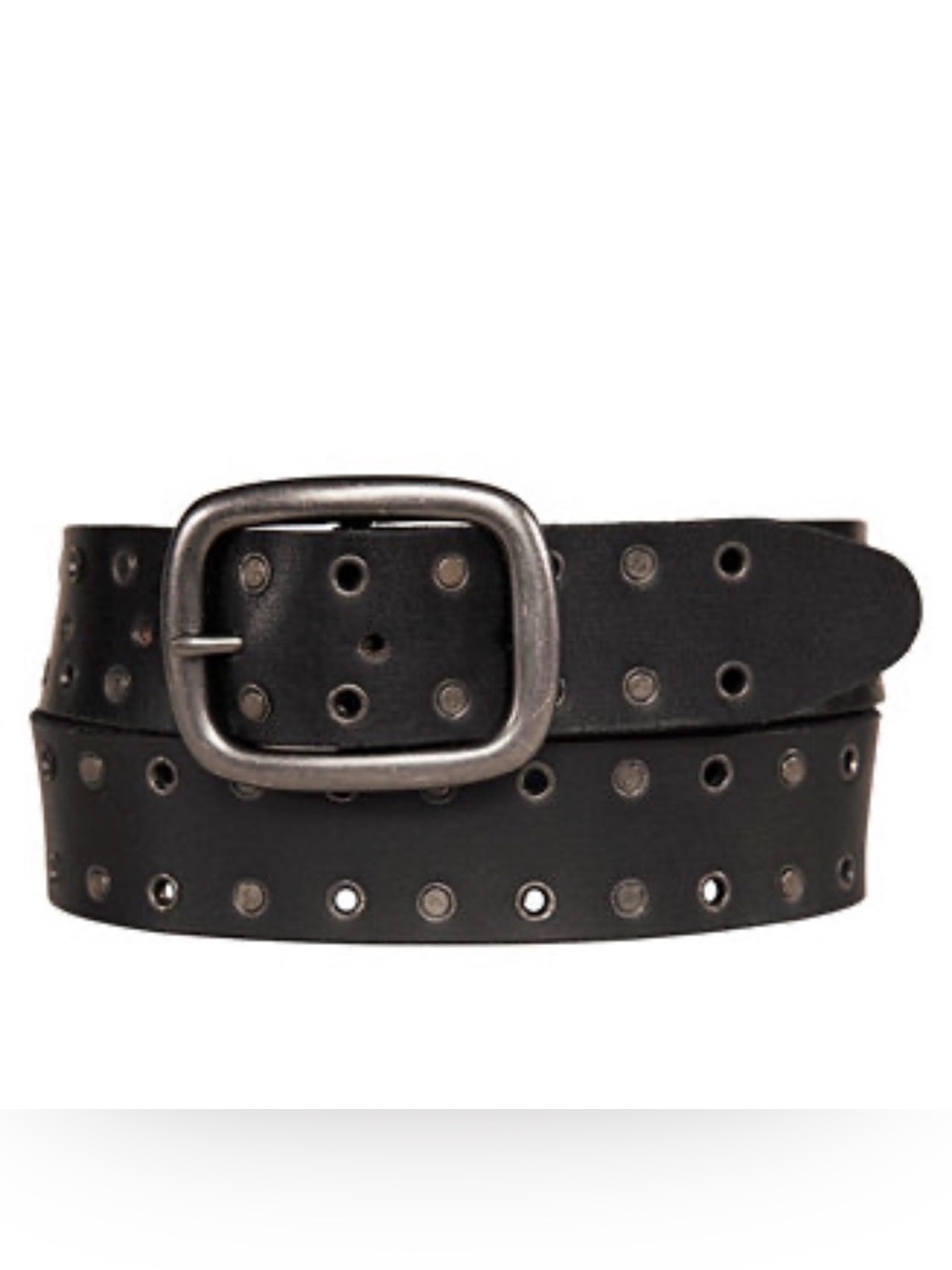 Lucky Brand Men's Grommet and Stud Leather Belt Sz 40